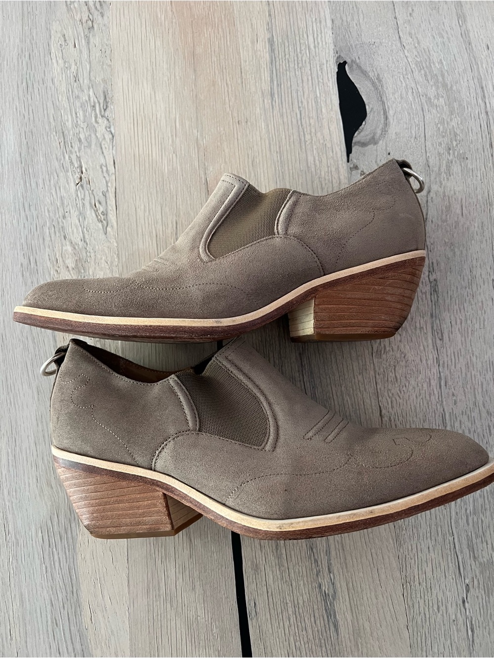 $475.00  RAG & BONE Finlay Western Ankle Boots  suede  EU 40 / US 10
